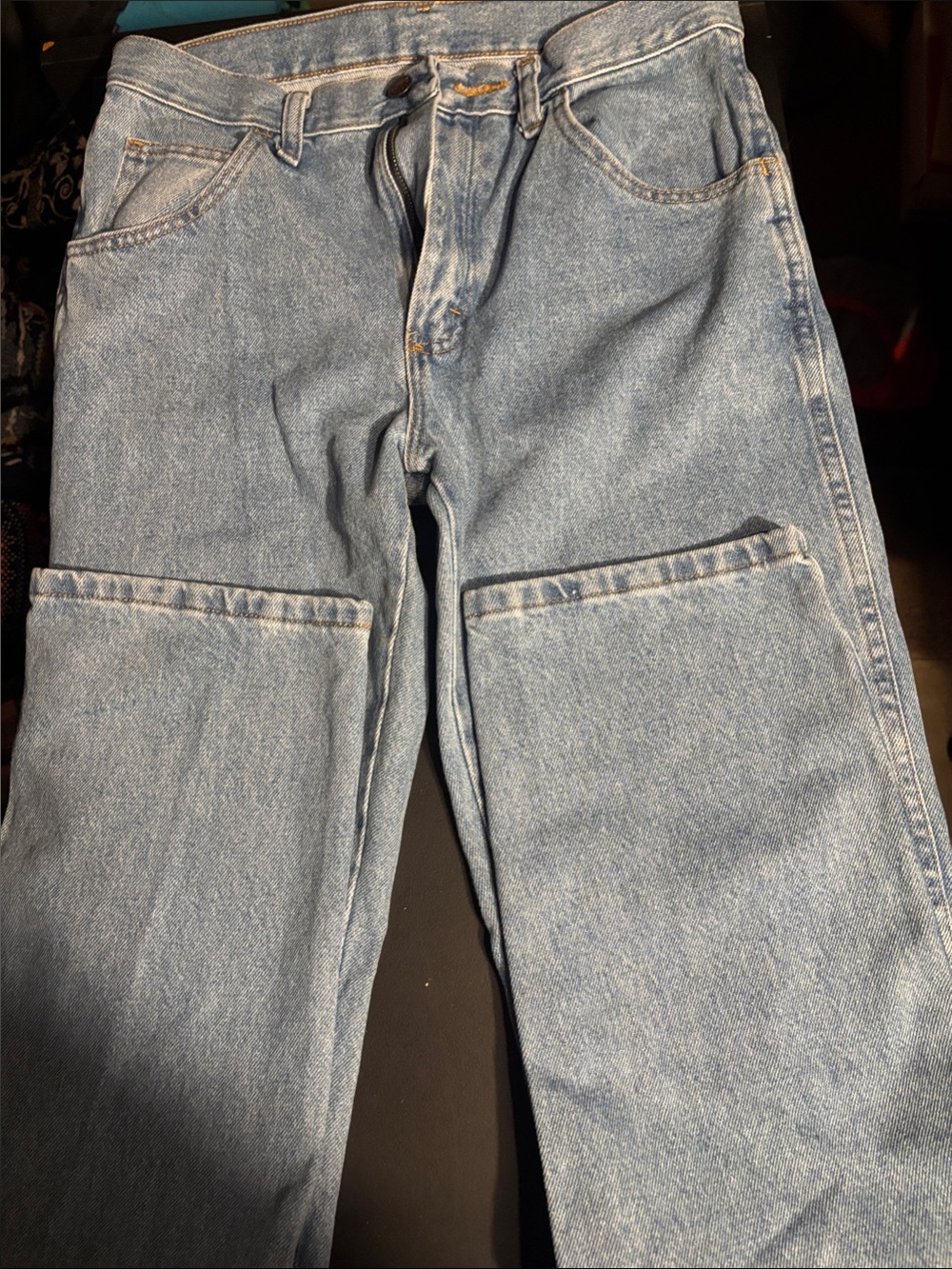 Rustler Men's Light Blue Straight Jeans